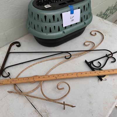 Cat Kennel and Decorative Metal Arms 