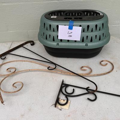 Cat Kennel and Decorative Metal Arms 