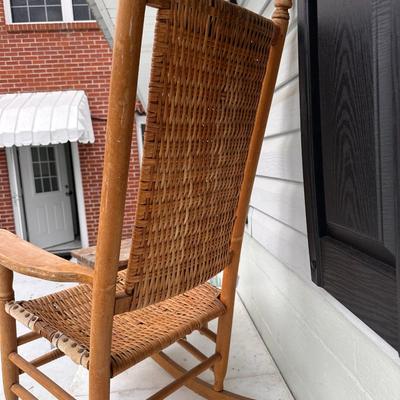 Handmade Rocking Chair with primitive table 