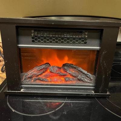 Electric Infrared Fireplace & Tabletop Fan (GB1-MG)