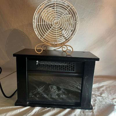 Electric Infrared Fireplace & Tabletop Fan (GB1-MG)