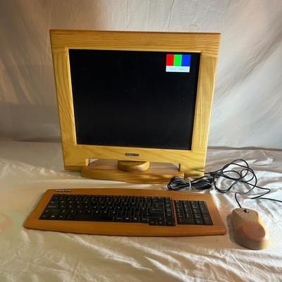 Swedx Wooden Computer Monitor, Keyboard & Mouse (GB1-MG)