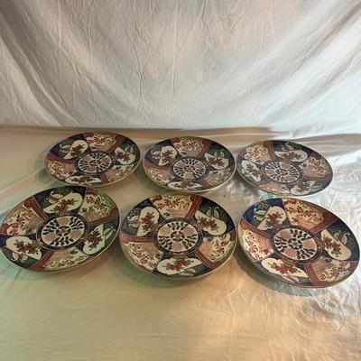 Six Caesars Palace Hand Painted Plates (GB1-MG)