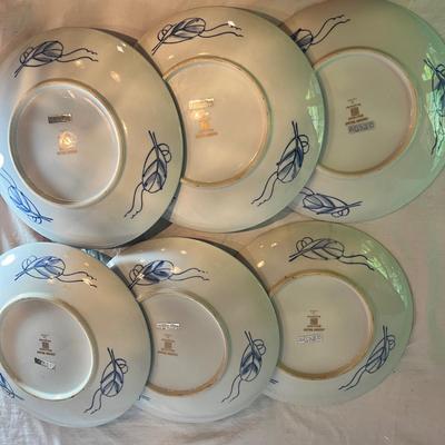 Six Caesars Palace Hand Painted Plates (GB1-MG)