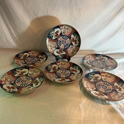 Six Caesars Palace Hand Painted Plates (GB1-MG)