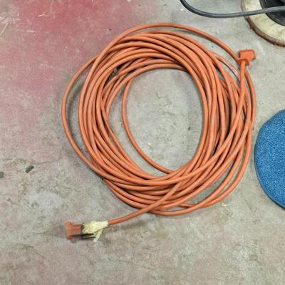 Montgomery Ward Power Kraft 8" Polisher with Extension cord and squeegee and face shield