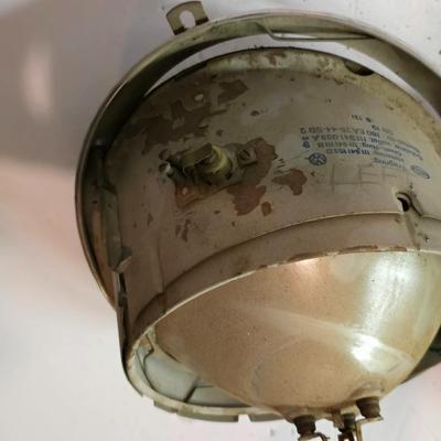 Pair of Vintage VW Hella Headlight Assemblies – Type 1 Beetle, OEM