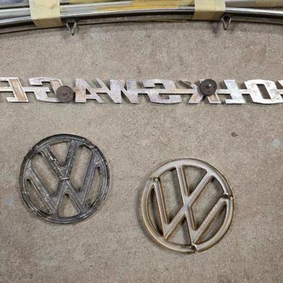 Vintage Volkswagen Emblems & Trim – VW Roundels, VOLKSWAGEN Script, Chrome Trim