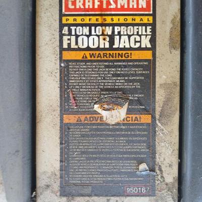 Craftsman Professional 4-Ton Low Profile Floor Jack and grease gun