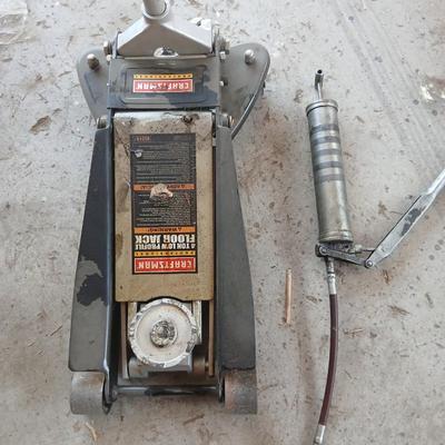 Craftsman Professional 4-Ton Low Profile Floor Jack and grease gun