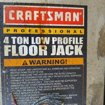 Craftsman Professional 4-Ton Low Profile Floor Jack and grease gun
