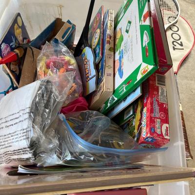 Sale Photo Thumbnail #15: puzzles, Sidewalk chalk,, books, games, Cards, electronic keyboard.