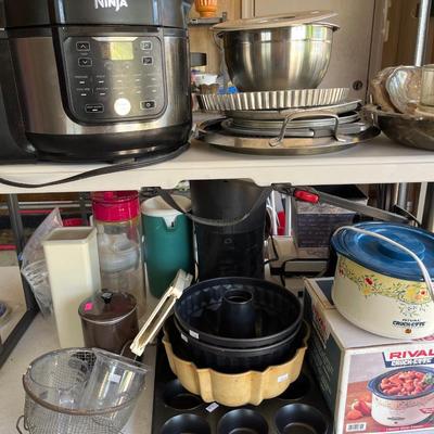 Sale Photo Thumbnail #33: Ninja fryer, small appliances, and more.