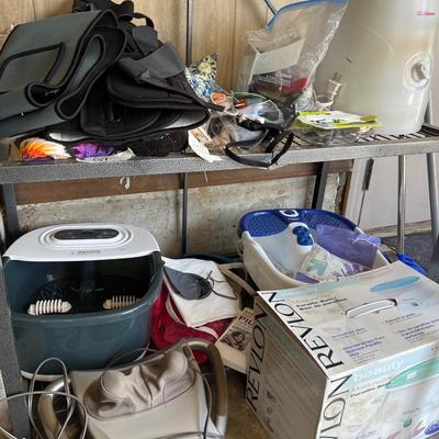 Sale Photo Thumbnail #46: Spa items and medical equipment with a steamer.