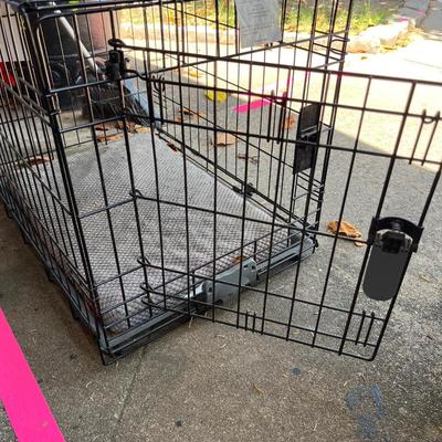 Sale Photo Thumbnail #50: Dog crate , dog bed, leashes, and toys.