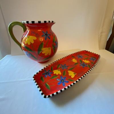 Department 56 Pitcher and Platter