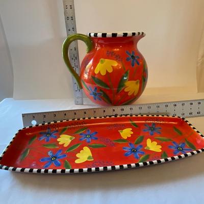 Department 56 Pitcher and Platter