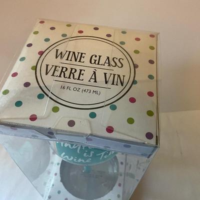 New Verre A VIN Any Time is Wine Time wine glass
