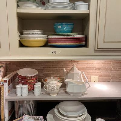 Sale Photo Thumbnail #66: Tea pots, cookie cutters, china and more