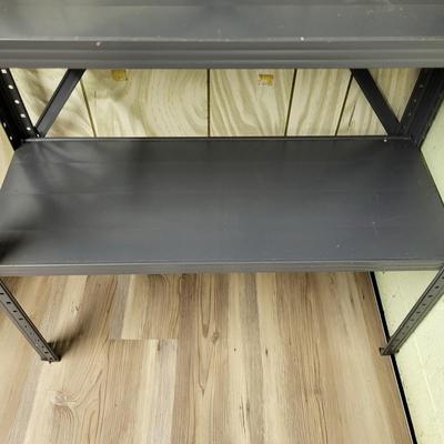 LOT 17B: Pair of Metal Shelved Storage Racks
