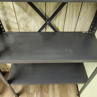 LOT 17B: Pair of Metal Shelved Storage Racks