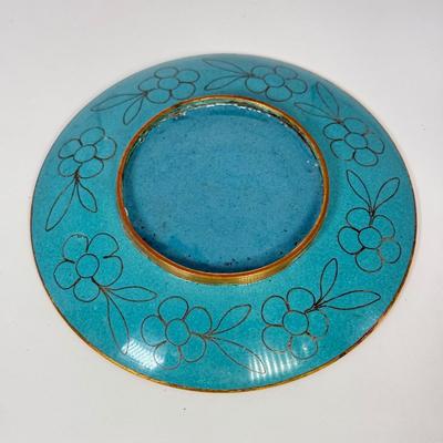 LOT 50F: Delfts Polychrome Trinket Box, Hand Painted Mini Plate & More