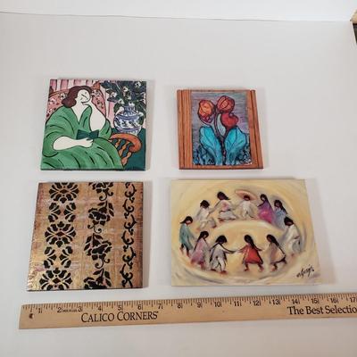 LOT 63F: Collection of Art Tiles; DeGrazia, Carol Keiser, and More