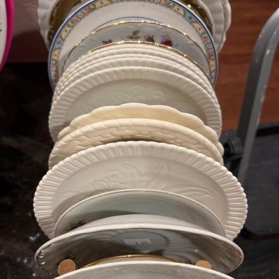 Sale Photo Thumbnail #108: Cookie Cutters, Platters, Plates 

 Plate Holders not included