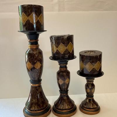 Candle Holders w/Candles