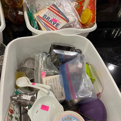 Sale Photo Thumbnail #113: Knives, cookie cutters, utensils and more