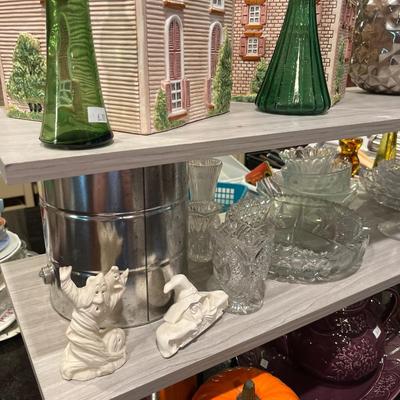 Sale Photo Thumbnail #122: Teapot Canisters fostoria Pineapple pumpkin