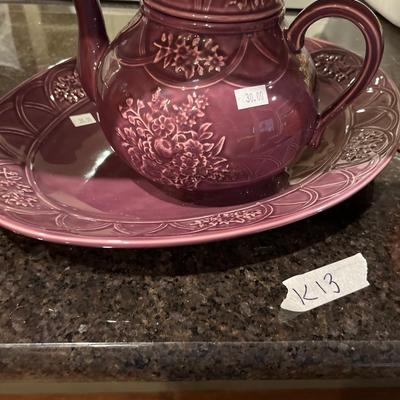 Sale Photo Thumbnail #119: Teapot Canisters fostoria Pineapple pumpkin