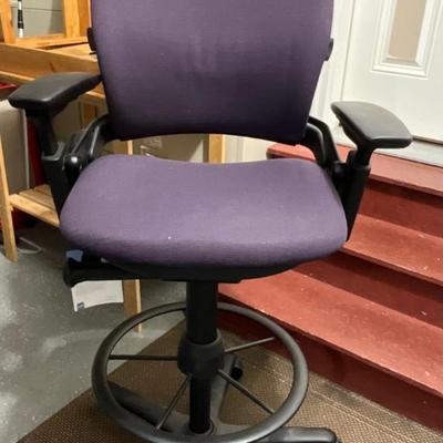 SteelCase Adjustable High Top Stool w/Foot rest