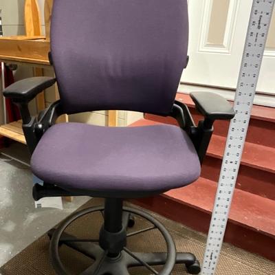 SteelCase Adjustable High Top Stool w/Foot rest