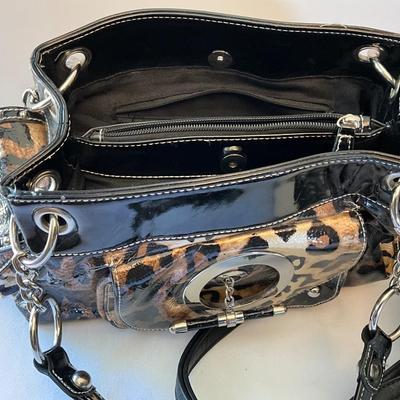 Black/White Purse and Leopard Purse