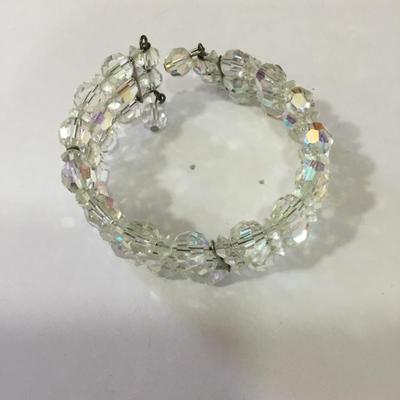 Gorgeous aurora, borealis, crystal bracelet, vintage