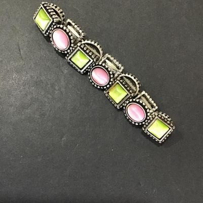 Multicolored fashion stretch bracelet