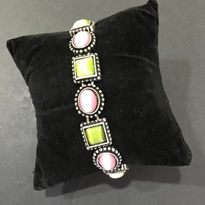 Multicolored fashion stretch bracelet