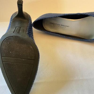Christian Siriano Blue Heels, size 8