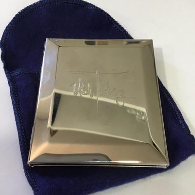 Vintage read, and Barton, Utah tailoring pocket mirror for men