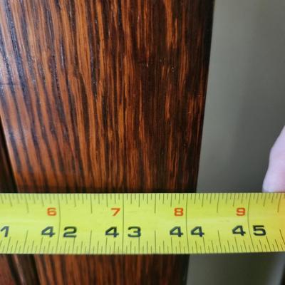 Antique Oak Armoire 5 Shelves 44x18x84