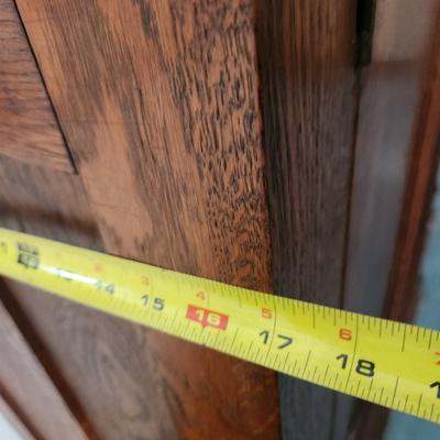 Antique Oak Armoire 5 Shelves 44x18x84