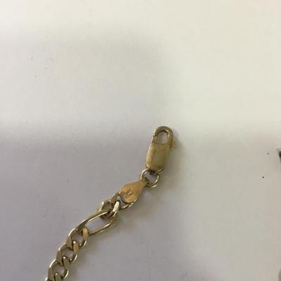 Gold tone 925 sterling silver Italy bracelet