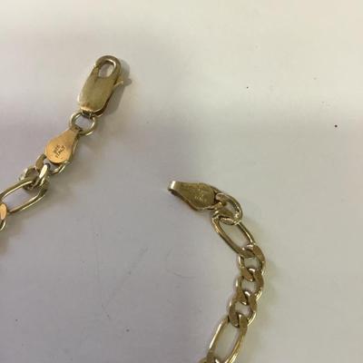 Gold tone 925 sterling silver Italy bracelet