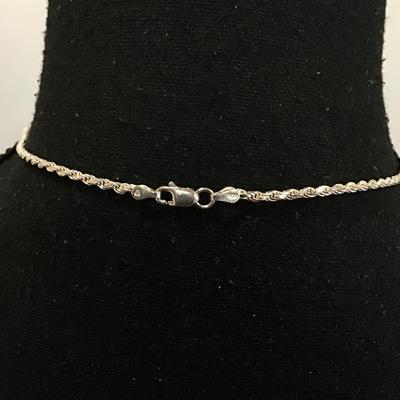Silver 925 made in Italy chain and pendant with pink quartz