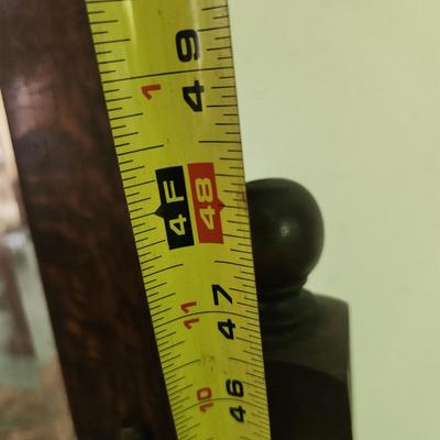 Tiger Oak Cheval Mirror Beveled Mirror