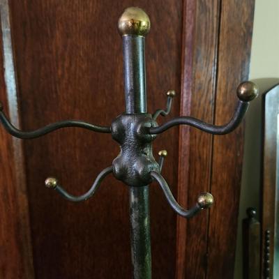 Vintage Heavy Metal Coat Hat Stand