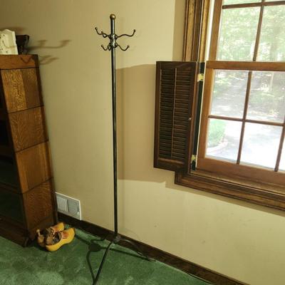 Vintage Heavy Metal Coat Hat Stand