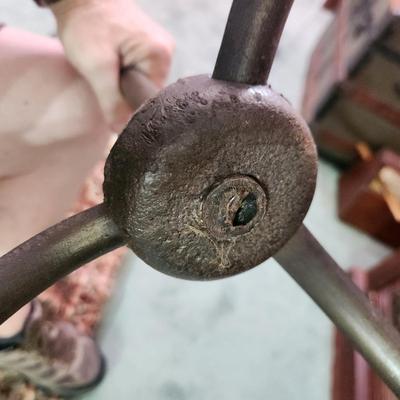 Vintage Heavy Metal Coat Hat Stand