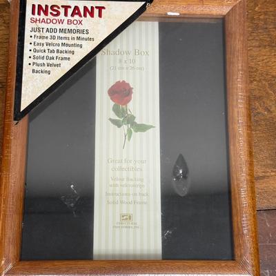 Sale Photo Thumbnail #2: Oak frame, velvet backing.  8” x 10”. New in original shrink wrap.